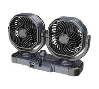 Escritorio oscilante 2 en 1 de bajo consumo y ventilador automático Montaje flexible Adecuado para tablero de instrumentos Enfriamiento de escritorio Cualquier espacio Ventilador de automóvil