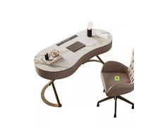 Escritorio para computadora en la oficina en casa Escritorio de pizarra lujo ligero for oficina, escritorio for PC, for estudio, for recepción y sillas for consultas sencillas(120*60*75cm)