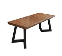 Escritorio para computadora Escritorio de oficina de madera maciza para el hogar Escritorio para computadora, mesa de juegos para dormitorio, con patas estables de hierro forjado, espesor de la supe