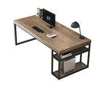 Escritorio para computadora Mesa de Madera Maciza Mesa para computadora de Oficina Espesor de Escritorio 5 cm, Mesa de Juegos de Escritorio Multifuncional, fácil de Montar (Onecolor 120x60x75cm)