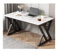 Escritorio para computadora para juegos con marco negro, 120 cm, escritorio de estudio simple y elegante para el hogar, dormitorio u oficina, escritorio para estudiantes