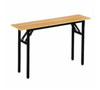 Escritorio para computadora pequeño y Moderno: Mesa Plegable Minimalista con Almohadillas Ajustables para Las Patas, Escritorio para conferencias Rectangular, Muebles Elegantes para Oficina en el