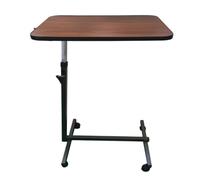 Escritorio para computadora portátil Mesa auxiliar con ruedas modernas Mesa auxiliar móvil Ruedas de escritorio para portátiles ajustables Escritorio de pie (Bruin)