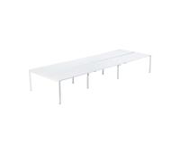 Escritorio para equipos de 6 EasyDesk, anchura 1400 / 4200 mm