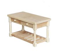 Escritorio pequeño de madera para sala de estar, pieza decorativa para decoración de habitación y proyectos en miniatura, casas de muñecas, muebles para coleccionistas