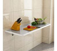 Escritorio plegable compacto de pared para espacios pequeños, mesa de acero inoxidable 304, ideal para lavandería, solución de ahorro de espacio de 23.6 x 15.7 pulgadas