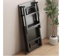 Escritorio plegable compacto para oficina en casa y estudio, no requiere montaje, mesa de escritura negra simple, pequeña, 100 x 50 cm para un fácil almacenamiento y soluciones de ahorro de espacio