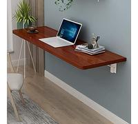 Escritorio plegable de esquina montado en la pared, mesa de trabajo de madera con doble soporte para oficina en casa y cocina, diseño de caballete que ahorra espacio