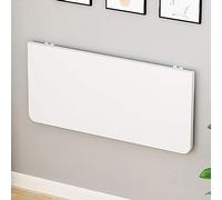 Escritorio plegable de hojas abatibles, mesa de comedor pequeña plegable, mesa colgante de pared que ahorra espacio for cocina, estudio, dormitorio, baño, oficina y balcón(White,80*40cm/31*16inch)