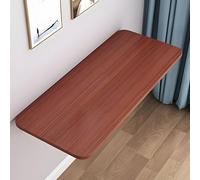 Escritorio plegable de pared de color teca que ahorra espacio, mesa de estudio y comedor, versátil escritorio colgante para computadora para dormitorio y oficina en casa, 120 x 50 cm