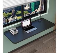 Escritorio plegable de pared negro plegable para estudio, ahorro de espacio, escritorio de computadora para dormitorio, comedor, 50 x 20 cm