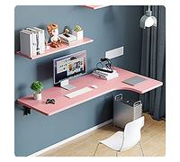 Escritorio plegable de pared para espacios pequeños, mesa flotante compacta, ahorra espacio, 70 x 50 x 30 cm, altura ajustable, fácil instalación, diseño moderno