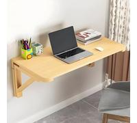 Escritorio plegable de pared que ahorra espacio, 80 x 50 cm, mesa de comedor multifuncional y escritorio de estudio para espacios pequeños, diseño compacto para el hogar y la oficina