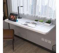 Escritorio plegable de pared que ahorra espacio, mesa flotante de madera para laptop, máquina de corte portátil, mesa plegable multifuncional para oficina en casa