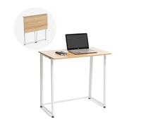InnovaGoods Escritorio Plegable Dolenkaf - Portátil sin montaje, Madera/Blanco 80x75x45 cm