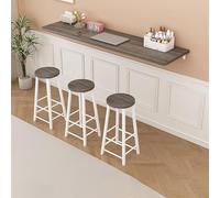 Escritorio plegable montado en la pared, mesa de computadora que ahorra espacio para oficina en casa, fácil de montar, diseño moderno para cocina, lavandería o restaurante