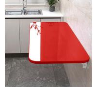 Escritorio plegable montado en la pared, mesa flotante de hojas caídas para cocina y dormitorio, banco de trabajo plegable que ahorra espacio, elegante escritorio para lavandería y más lindo, acabado