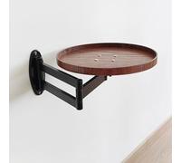 Escritorio plegable montado en la pared, mesa flotante retráctil que ahorra espacio para dormitorio pequeño o sala de estar, diseño plegable