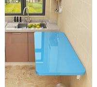 Escritorio plegable montado en la pared para computadora, mesa de caballete que ahorra espacio para cocina y comedor, elegante acabado blanco, diseño compacto de 90 x 30 cm