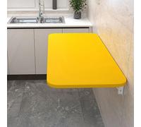 Escritorio plegable montado en la pared que ahorra espacio, banco de trabajo flotante de madera, mesa plegable compacta, fácil de instalar, ideal para oficina en casa y espacios pequeños