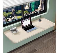 Escritorio plegable montado en la pared que ahorra espacio, mesa de estudio y comedor, escritorio plegable versátil para computadora para dormitorio y sala de estar, acabado de madera, compacto, 50 x