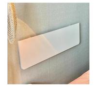 Escritorio plegable montado en la pared y mesa de comedor, mesa plegable que ahorra espacio para cocinas pequeñas, lavanderías y oficinas en casa, color blanco (80 x 30 cm), solución compacta y