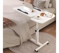 Escritorio plegable portátil de pie - Escritorio rodante de altura ajustable con rotación de 270° para uso en el hogar, oficina, medicina y aula escolar