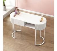 Escritorio profesional de Nail Tech con almacenamiento, moderna mesa de manicura de madera para salón y spa en casa, gabinete y cajones de 3 capas, equipo de belleza esencial para artistas de uñas