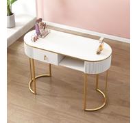 Escritorio profesional de Nail Tech, mesa de manicura moderna de madera con cajones y almacenamiento de 3 niveles, perfecto para el hogar, salón de belleza y spa, equipo de espacio de trabajo para