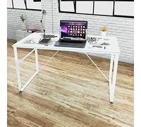 Escritorio rectangular moderno con tablero de cristal templado e impresión de mapa, diseño elegante para oficina o estudio, estructura robusta de hierro, fácil de limpiar y montar,