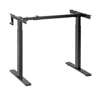 Maclean Sit-Stand Desk Frame | Escritorio de Oficina de Altura Ajustable Manualmente máx. 118cm | Escritorio Ergonómico Cargable hasta 60kg | MC-790NG