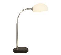 Escritorio Tischleuchte Ajustable Cristal Metal Blanco Cromo E14 42,5 -49 CM