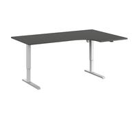 Escritorio Venla, de altura regulable eléctricamente eurokraft basic, angular