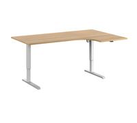 Escritorio Venla, de altura regulable eléctricamente eurokraft basic, angular