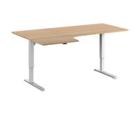Escritorio Venla, de altura regulable eléctricamente eurokraft basic, angular