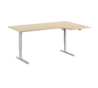Escritorio Venla, de altura regulable eléctricamente eurokraft basic, angular