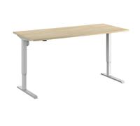 Escritorio Venla, de altura regulable eléctricamente eurokraft basic, recto