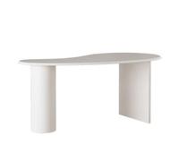 Escritorios Escritorio de oficina creativo forma especial, escritorio escritura Simple nórdico, estación trabajo, hogar, , ordenador, portátil, 1,4/1,6 M Mesa para Manualidades(White,140*70*75cm)