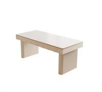 Escritorios Oficina Escritorio de viento color crema con placa de roca blanca pura, mesa de PC moderna y sencilla for el hogar, mesa de estudio for sala de estudio pequeña for el hogar Escritorios Com