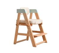 Escritorios y sillas Silla comedor for niños que puede levantar la silla de estudio, silla de escritorio for el hogar, silla de corrección sentada, silla de crecimiento de madera Sillas de estudio(Gre