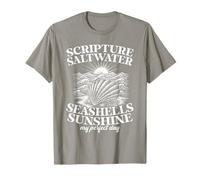 Escritura Agua Salada Conchas Marinas Sol Cristiano Jesús Playa Camiseta