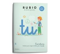 Escritura con letra ligada 5 | Mejorar ortografía y redacción. Doble pauta 3mm | 8-9 años