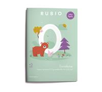 Escritura con letra ligada RUBIO +3 años | Trazos, números (1-3) y vocales (Aa, Ee, Ii, Oo, Uu)