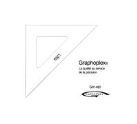 Escuadra 45 3 bordes anti-manchas 37 cm