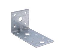 Escuadra 70mm de 90 Grados con Сostilla de Refuerzo de Acero Inoxidable en Forma de L 70x70x55x2,5mm Zinc Finished for Wood Cabinets Furniture Brace Shelf Supporter (Paquete de 5)