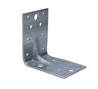 Escuadra 90mm de 90 Grados con Сostilla de Refuerzo de Acero Inoxidable en Forma de L 90x90x65x2,5mm Zinc Finished for Wood Cabinets Furniture Brace Shelf Supporter (Paquete de 2)