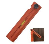 Escuadra Ajustable,Regla Horizontal y Vertical con Métrico e Imperial | Falsa Escuadra Deslizante Horizontal Ergonómica para Carpintería Artesanía Hogar Construcción Ferretería
