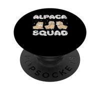 Escuadra Alpaca Animales Amante Alpacas Bonito Alpaca PopSockets PopGrip Adhesivo