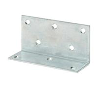 Escuadra ancha (L x An: 115 x 60 mm, Plateado, Acero)