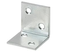 Escuadra ancha (L x An: 50 x 50 mm, Plateado, Acero)